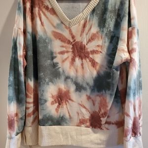 NWOT White Birch Tie Dye long sleeve top